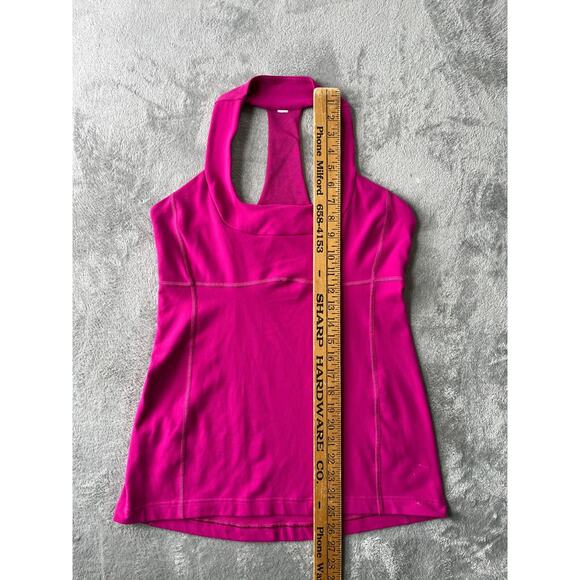 Lululemon Racerback Tank Top Womens 10 Pink Workout Stretchy Yoga Lounge Running - Picture 14 of 16